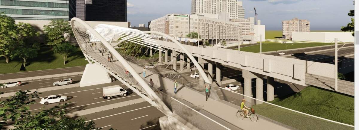 Over 40 miles of bikeways will connect into center city Charlotte via the planned bridge, which will be the widest part of the Rail Trail, officials said.