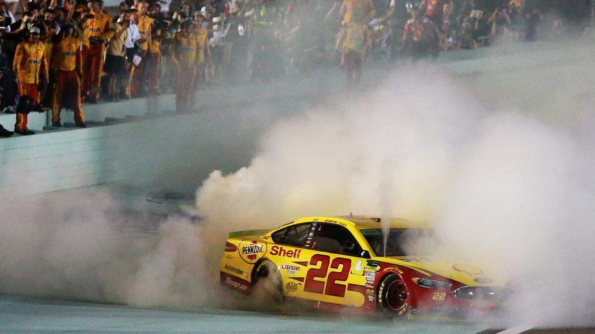 Ford-driving Joey Logano won his first NASCAR Cup Series championship at Homestead-Miami Speedway by beating fellow contenders Martin Truex Jr., Kyle Busch, and Kevin Harvick.