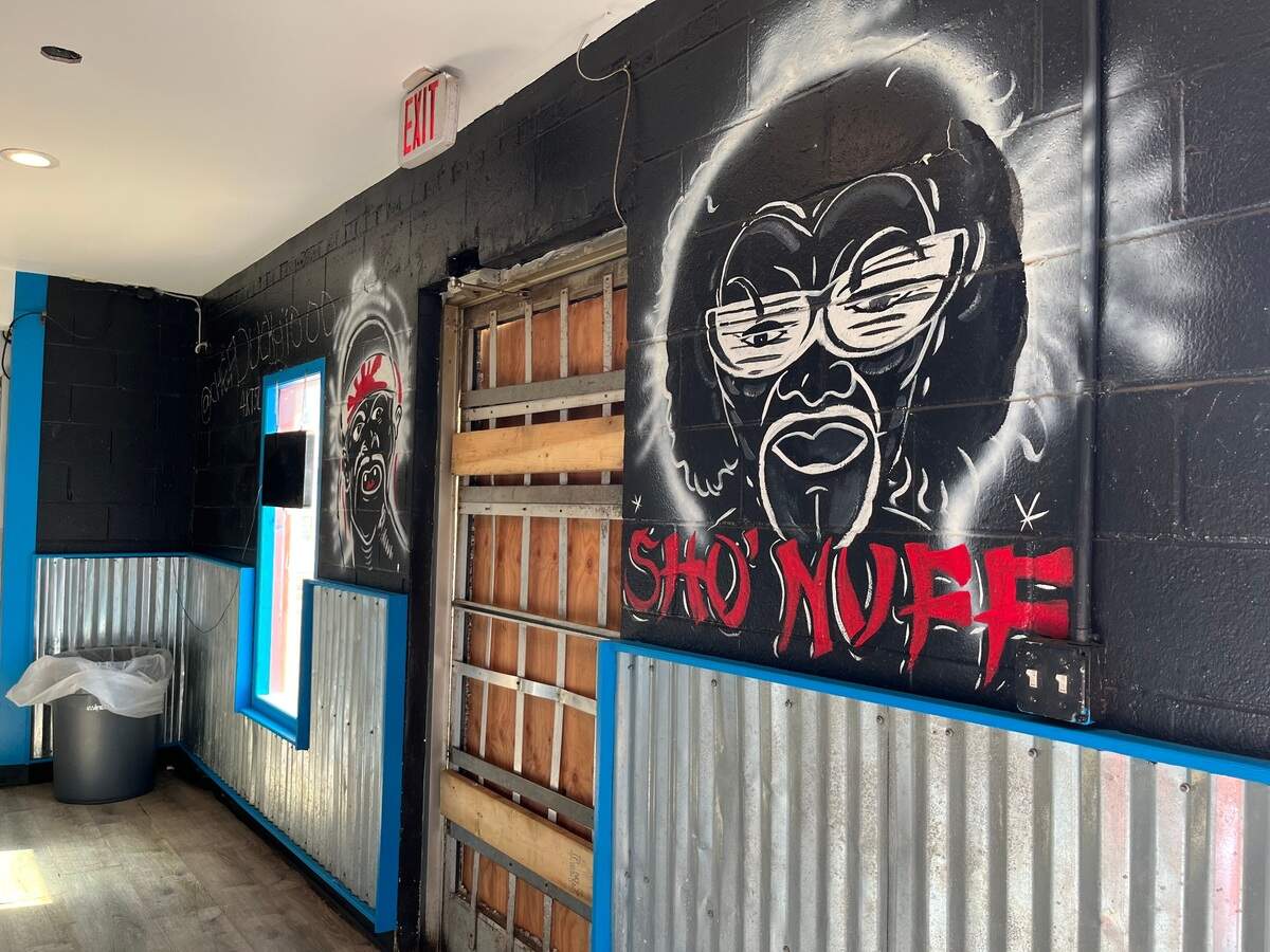 See the murals at Lulu’s Express Fry House on 2400 Tuckaseegee Road.