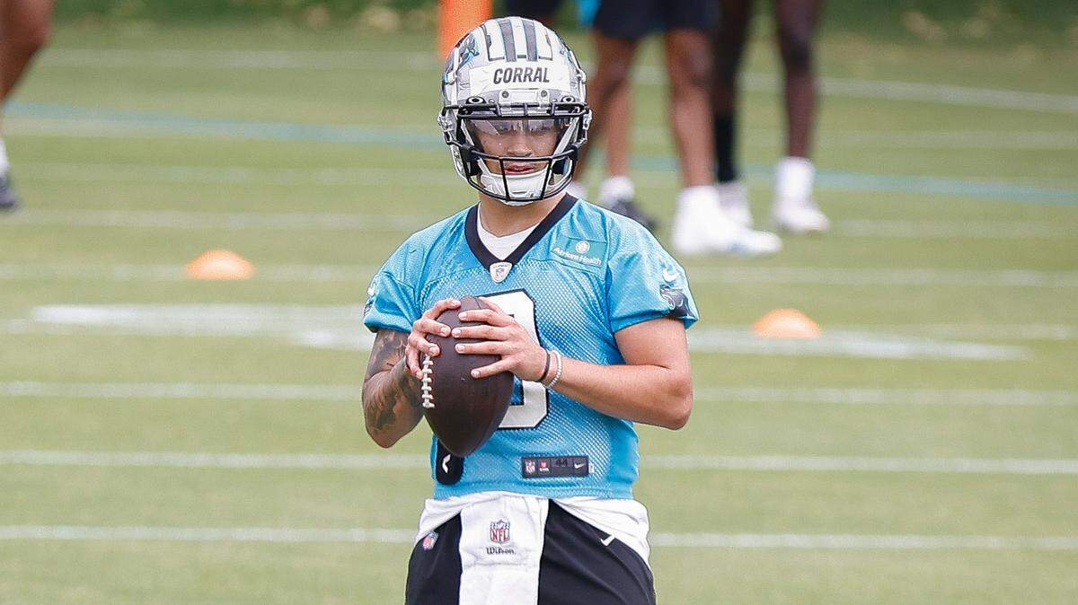Carolina Panthers quarterback Matt Corral is still considered No. 2 on the depth chart.