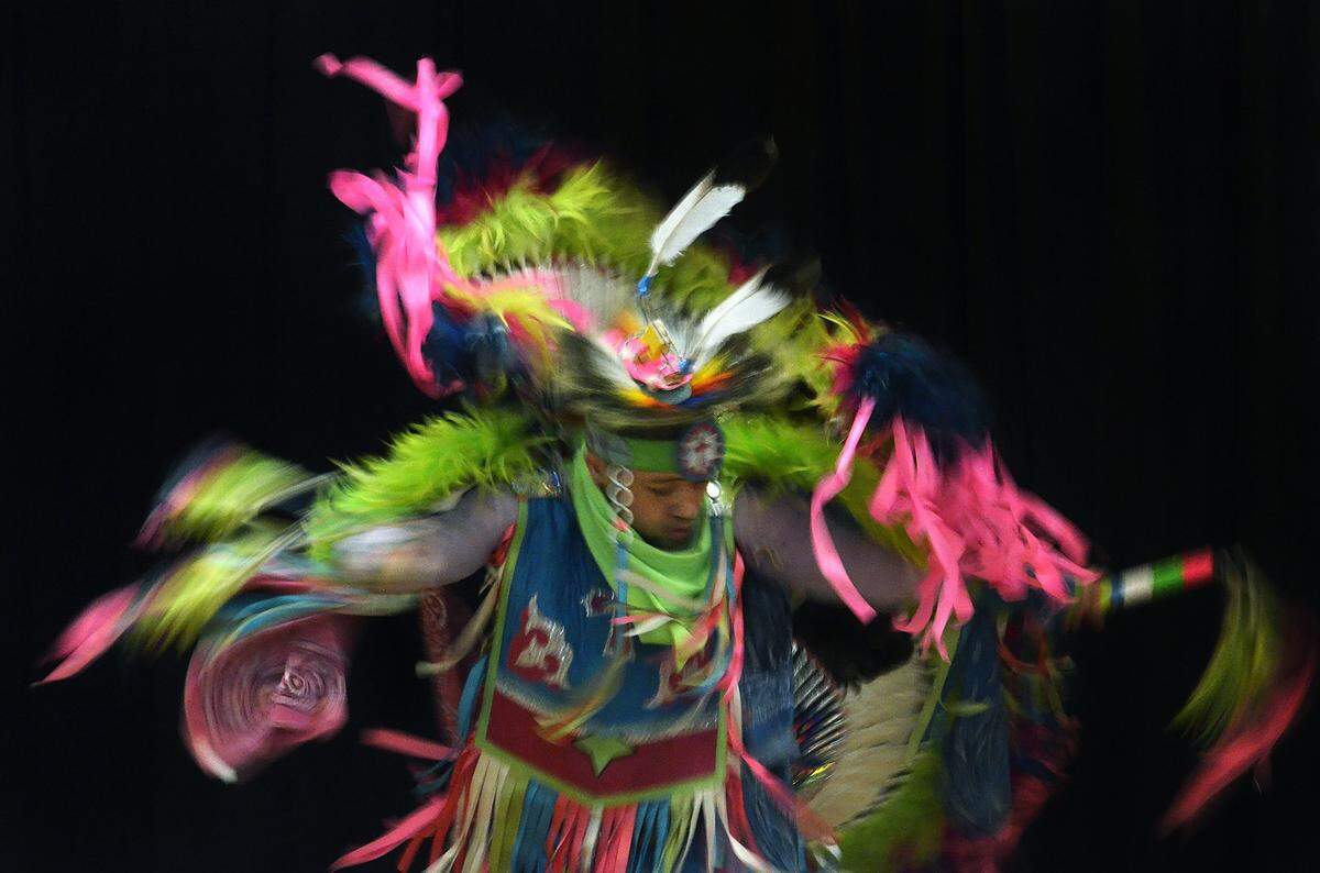 The Metrolina Native American Association’s Pow Wow at Rural Hill on Sunday, Sept. 24 will include cultural dances similar to the one shown here performed by Lumbee tribe member Payne Sheek..