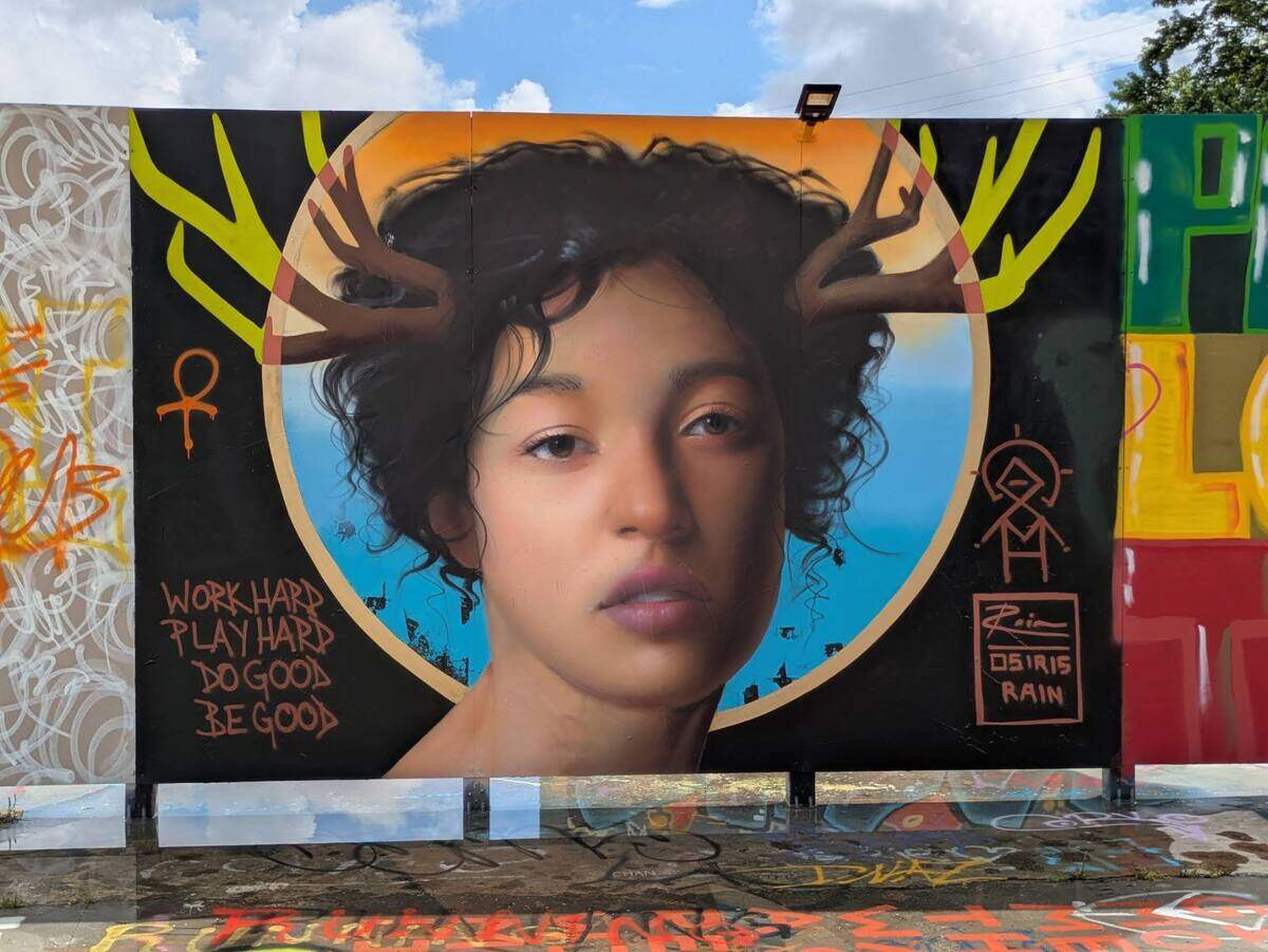 Muralist Osiris Rain is one of the founders of TAOH Outdoor Gallery, a graffiti park in Charlotte’s NODA neighborhood.