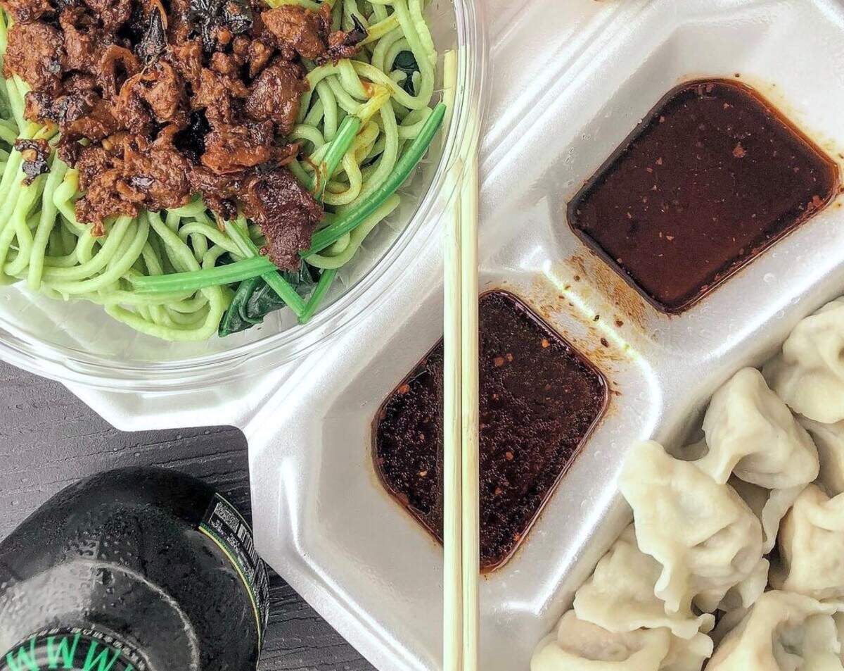 Chung recommends ordering the homemade dumplings from Sister Liu’s Kitchen in Durham.