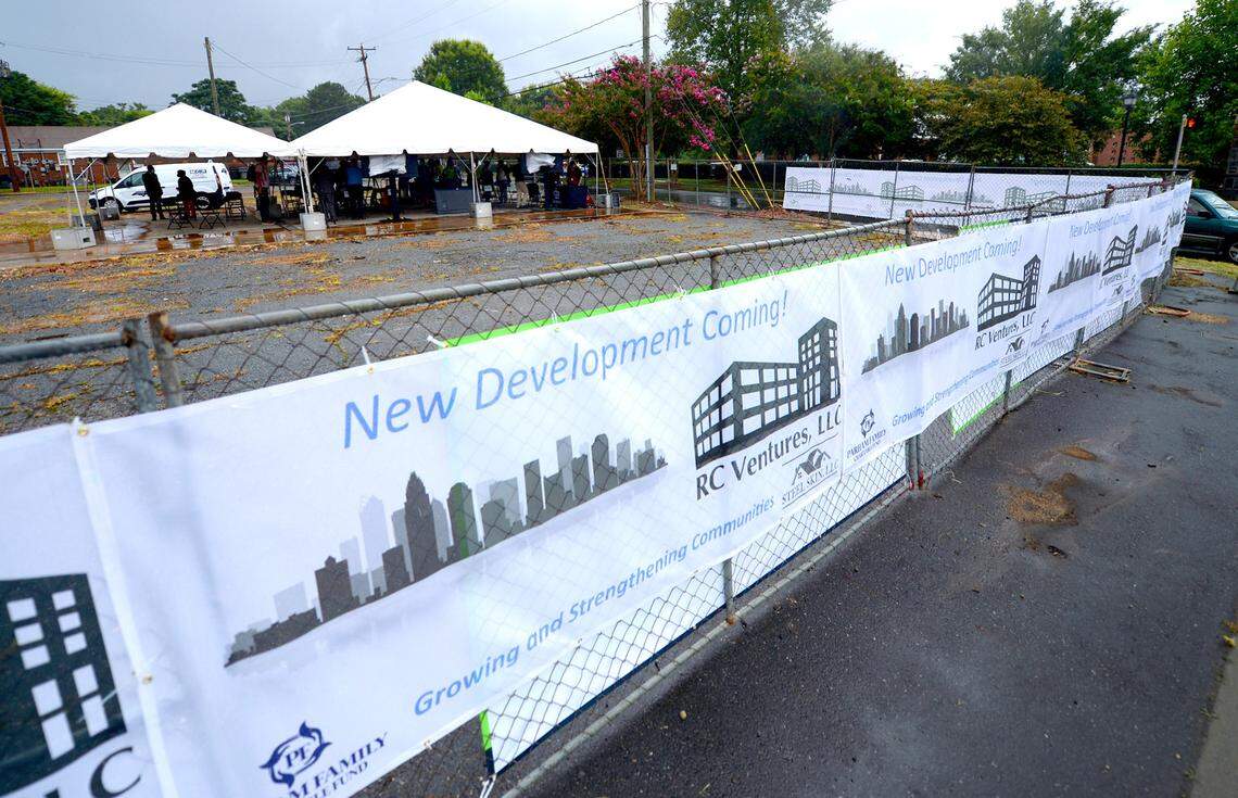 Charlotte city leaders gathered on Wednesday, September 9, 2020 to hold a press conference discussing the projects and opportunities along the Beatties Ford Road corridor in Charlotte, NC.
