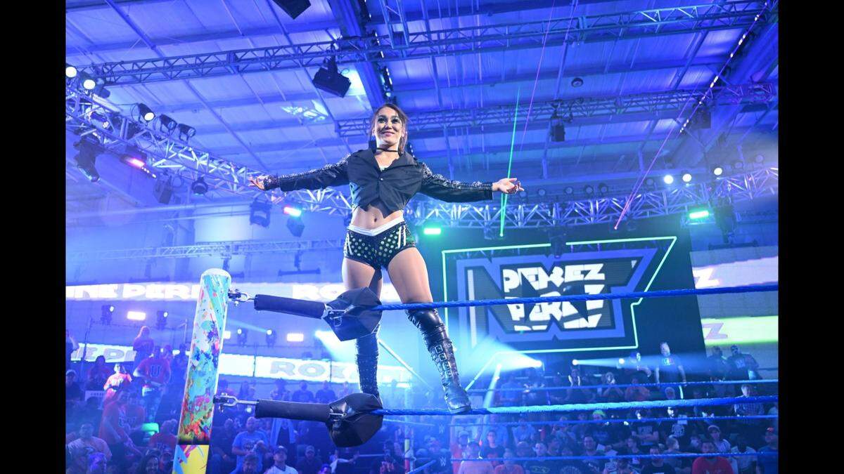 Professional wrestler Roxanne Perez.