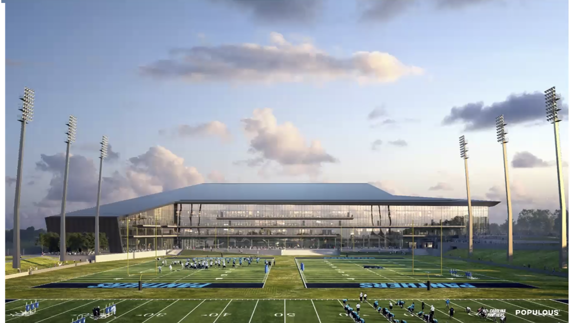 Rendering of Panthers’ new facility in Rock Hill. (Courtesy of Panthers)