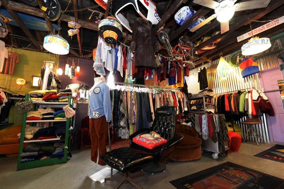 The Rat’s Nest vintage store in NoDa is a favorite among touring bands playing at the Filmore or the Neighborhood Theater.