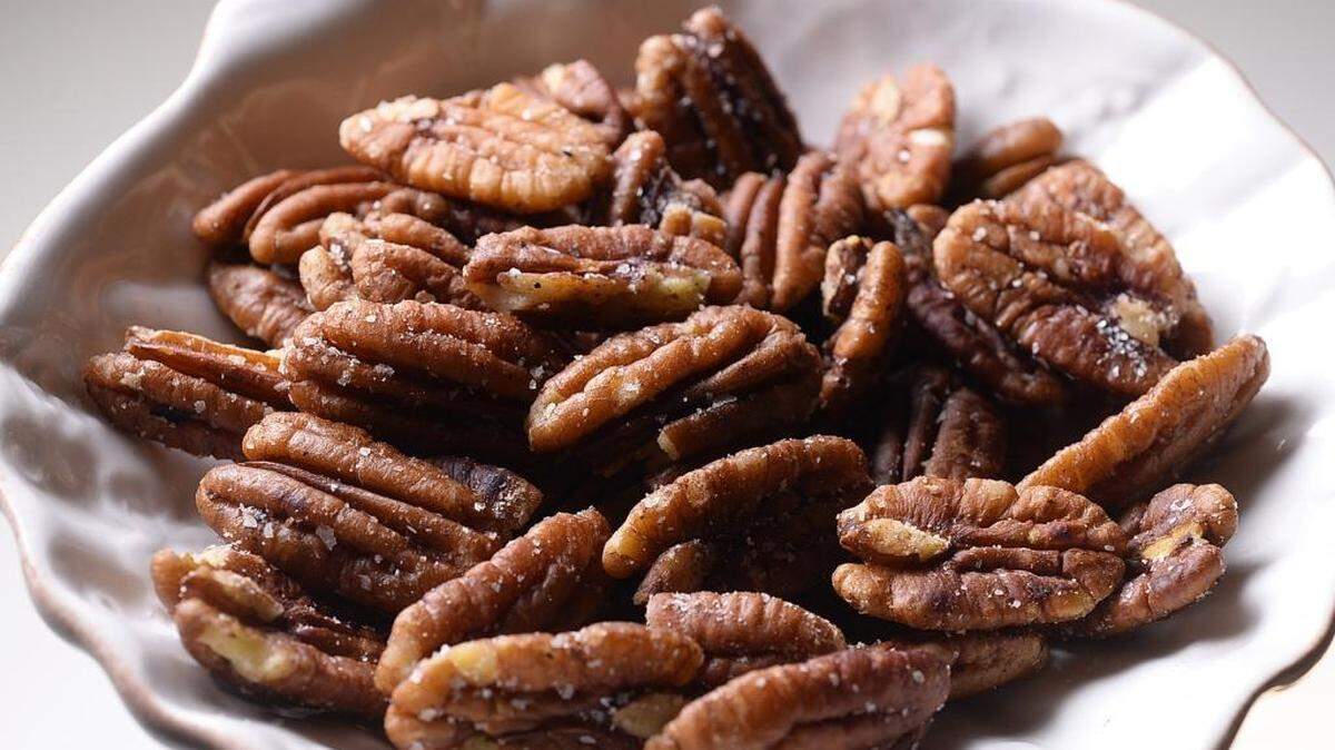 Buttered, Salted Pecans are toasted before tossing them with butter and salt.