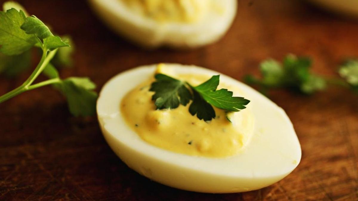 Springtime Herb Delights from “Deviled Eggs: 50 Recipes from Simple to Sassy” by Debbie Moose.