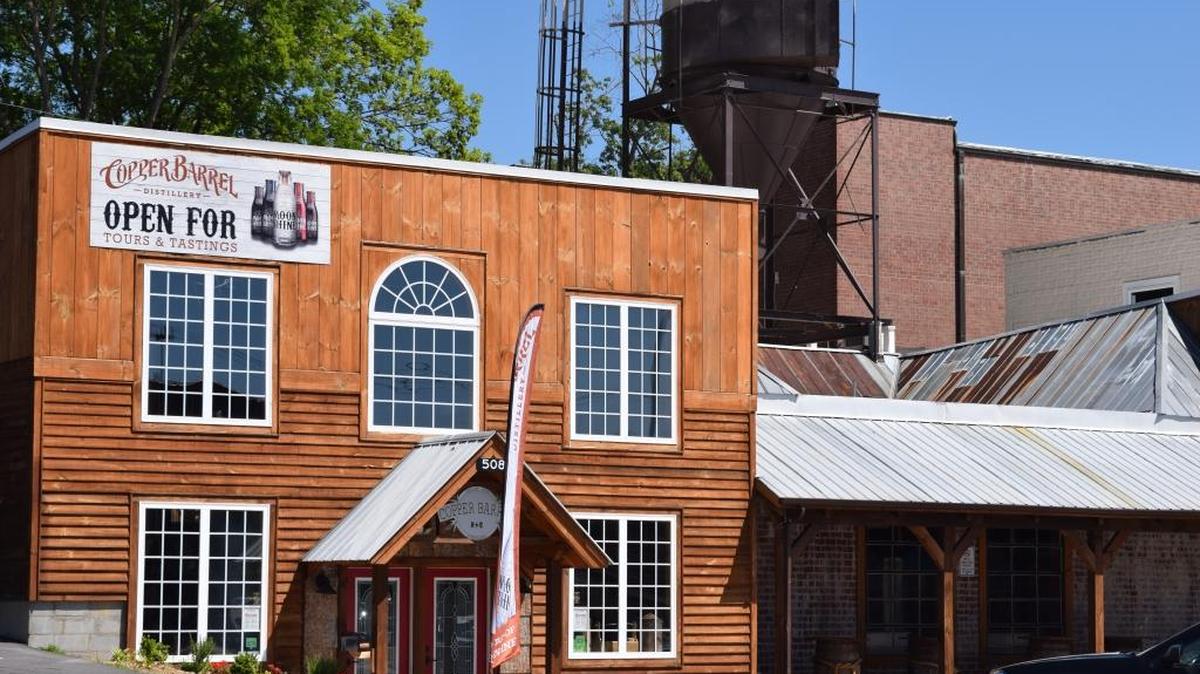 Copper Barrel in North Wilkesboro makes craft moonshine in a former furniture factory.