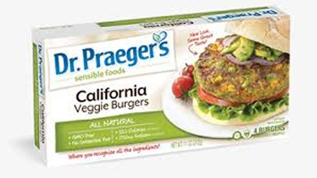 A number of types of Dr. Praeger’s frozen vegetarian burgers and sliders are involved in the listeria recall.