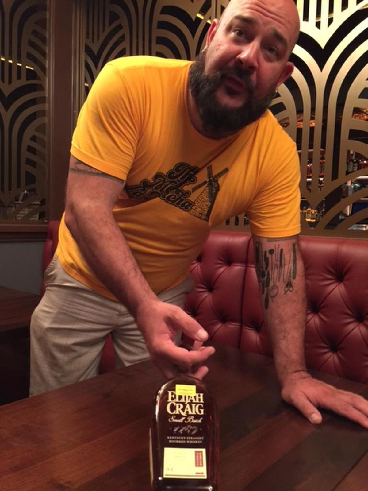 Stefan Heubner lined up a special house bourbon: He and owner Conrad Hunter went to Kentucky and picked out a barrel of 12-year-old Elijah Craig.