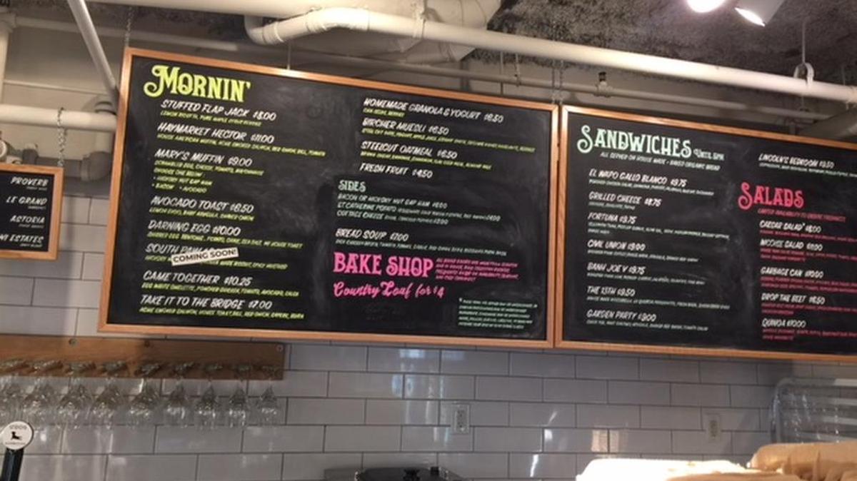 Here’s a quick look at the breakfast menu.