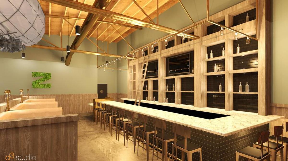 Zeppelin’s partners say the finished look will be “Charlotte industrial with steam punk.” They’re still finishing the replica of a zeppelin for the ceiling.