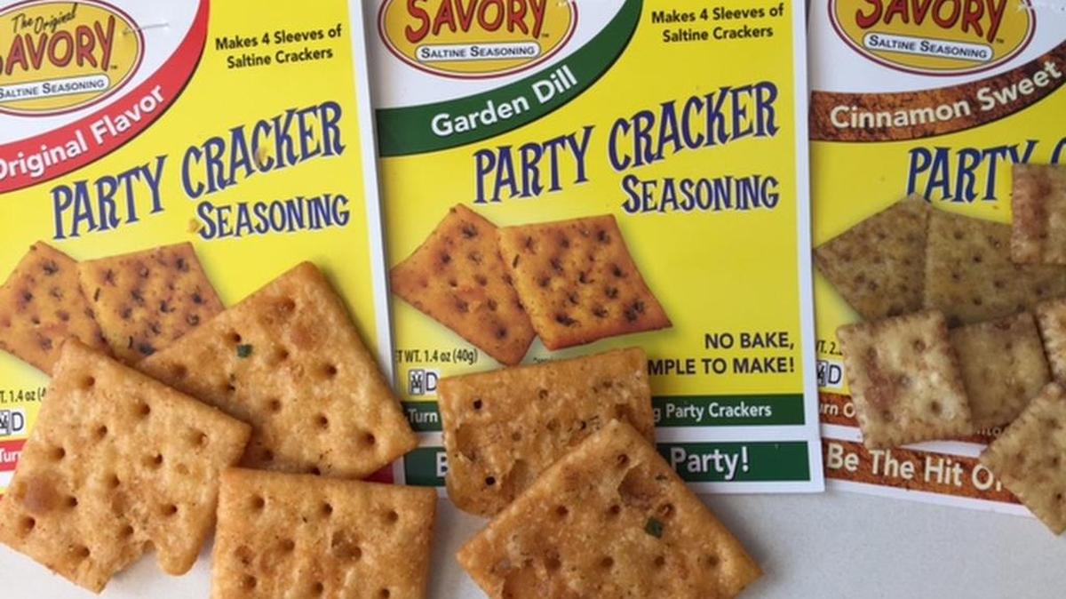 A single package of “cracker dust” flavors a whole pound of crackers.