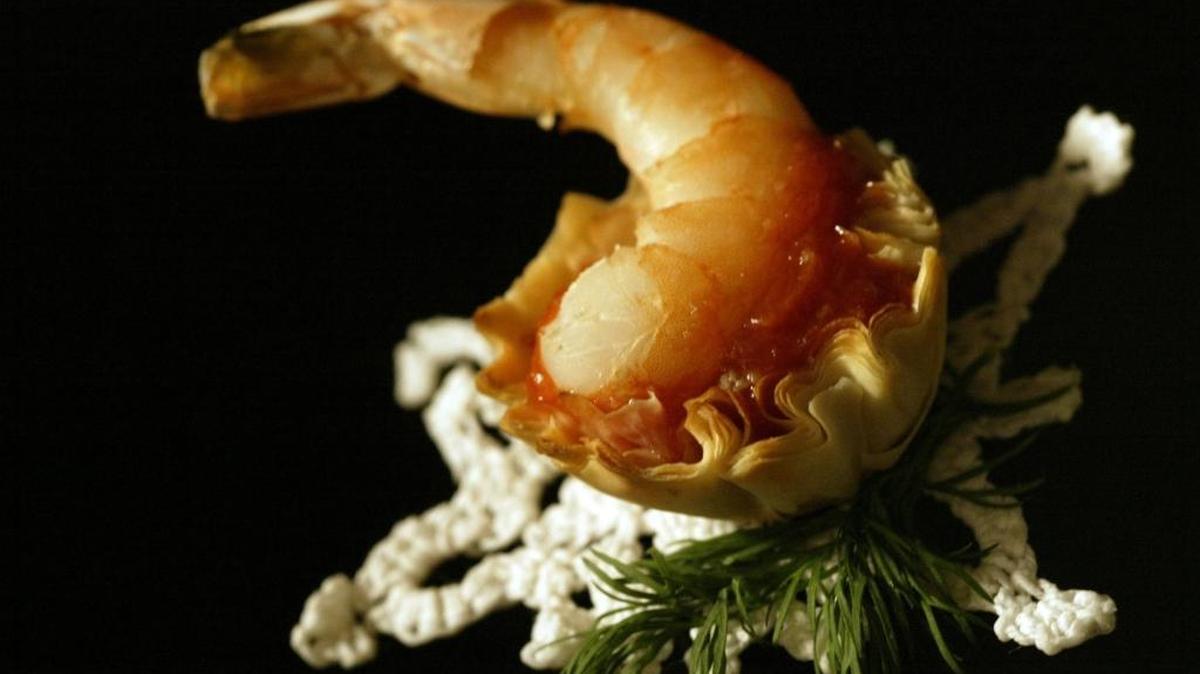 A shrimp cocktail is a party food that is festive and healthy in equal measure, packed with lean protein and essential minerals, and few calories.