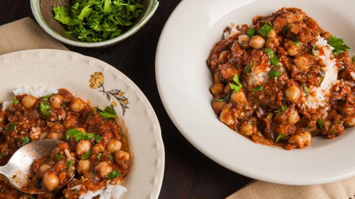 Chickpea Tikka Masala.