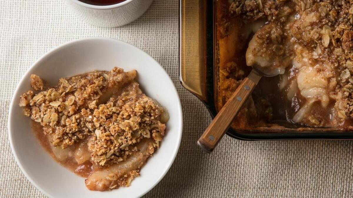 Pear Crumble.