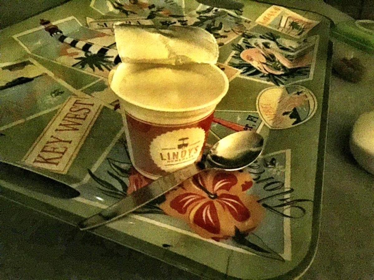 On a hot night, you can keep cool with a simple cup of lemon ice.