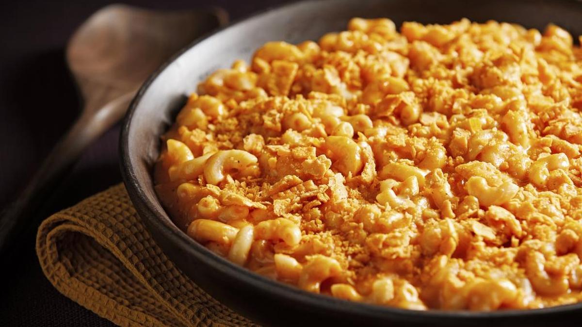 Roasted Red Pepper Mac and Cheese.