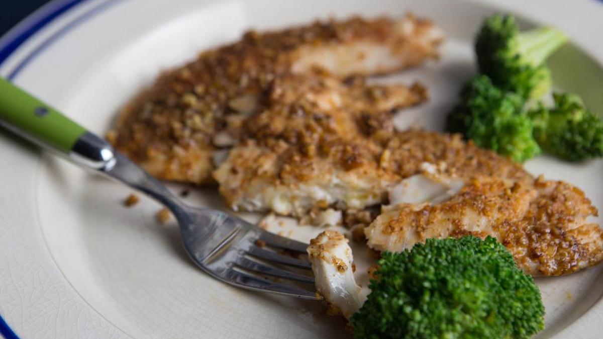 Pecan Crusted Tilapia.