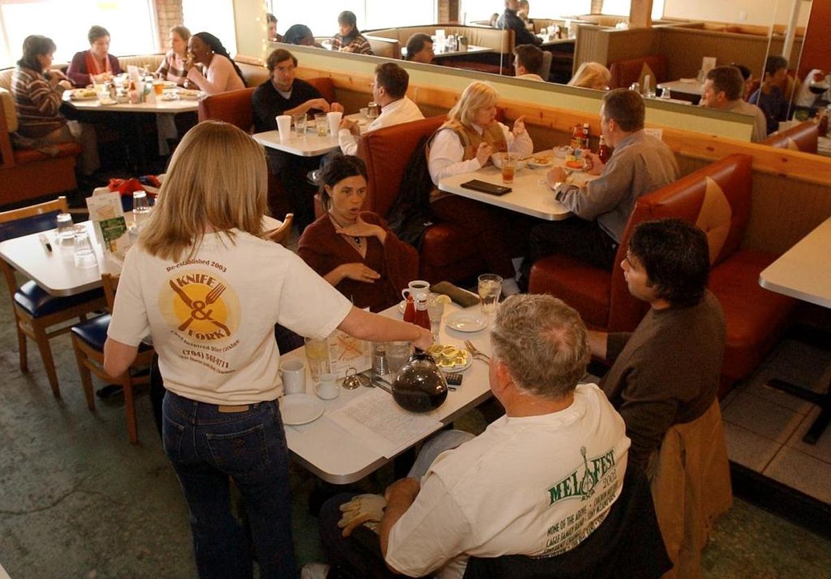 The Knife & Fork was on North Sharon Amity Road.
