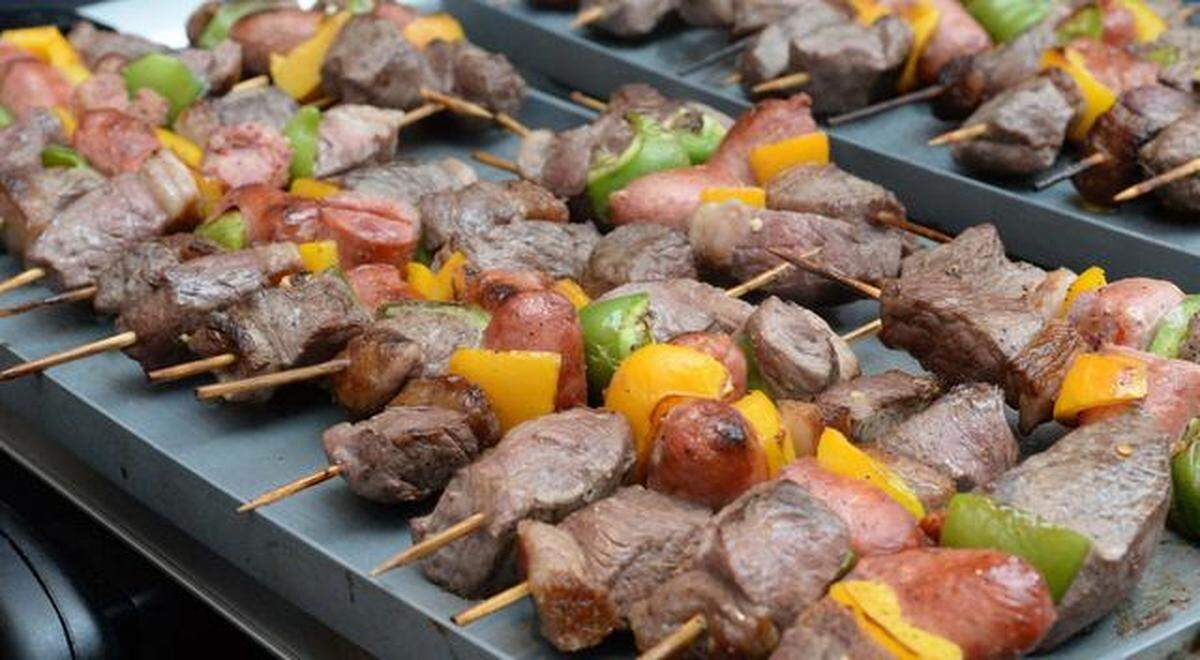 Chima Steakhouse’s sirloin and sausage with vegetables.