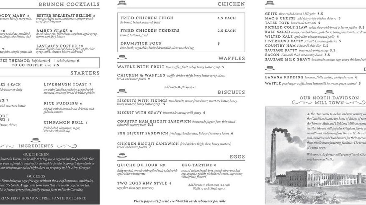 Here’s the menu for Haberdish’s new weekday brunch from Tuesday to Friday.