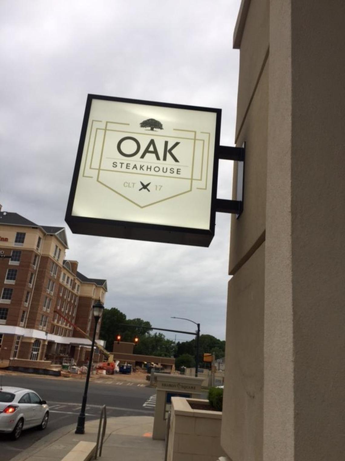 Oak Steakhouse, 4777 Sharon Road.