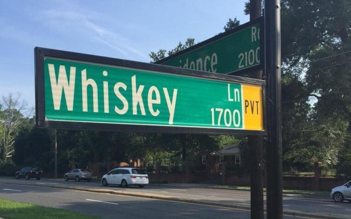 How did Charlotte get a Whiskey Lane?