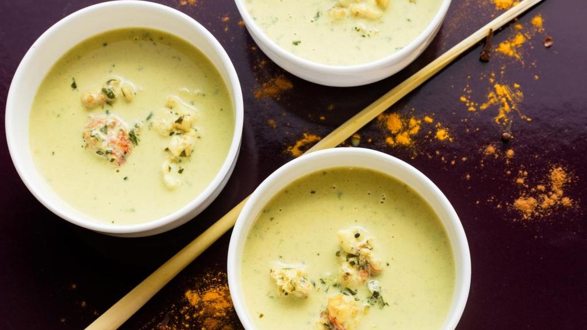 Coconut Milk Soup With Lobster.