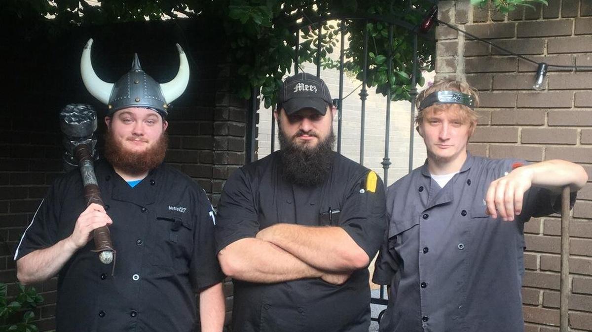 John Edwards (left), Shawn Bank and Jeff Croft of Bistro 127 in Hickory are ready to throw it down.
