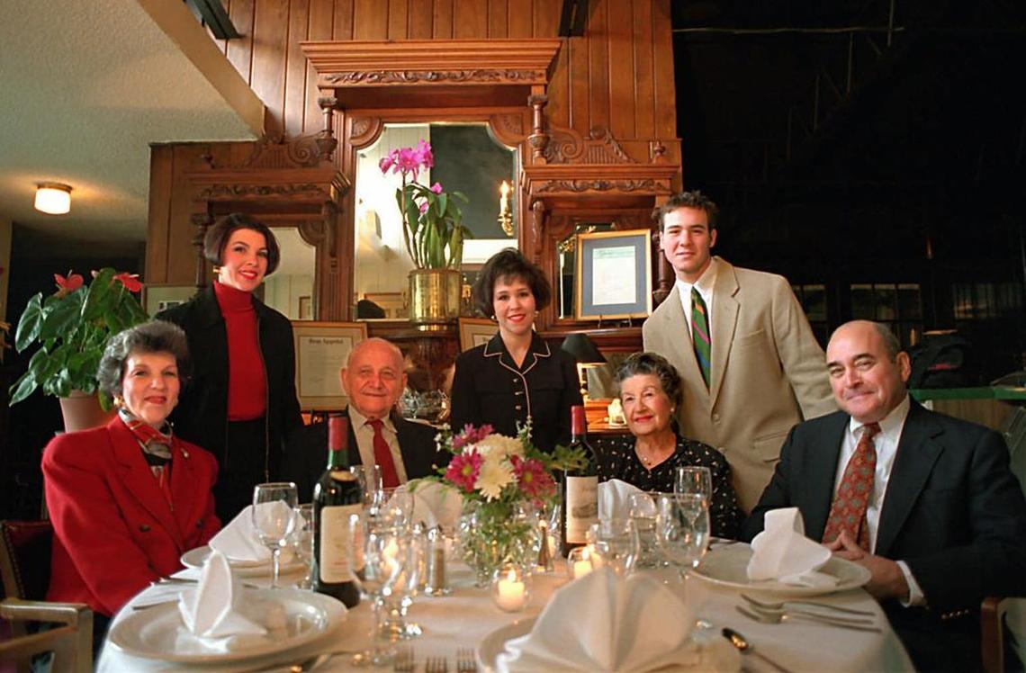 The Castanas family ran The Epicurean on East Bolevard for decades: From left, Rita Castanas, Dina Castanas, James Castanas, Nicole Castanas, Dena Castanas, Demetre Castanas and George Castanas.