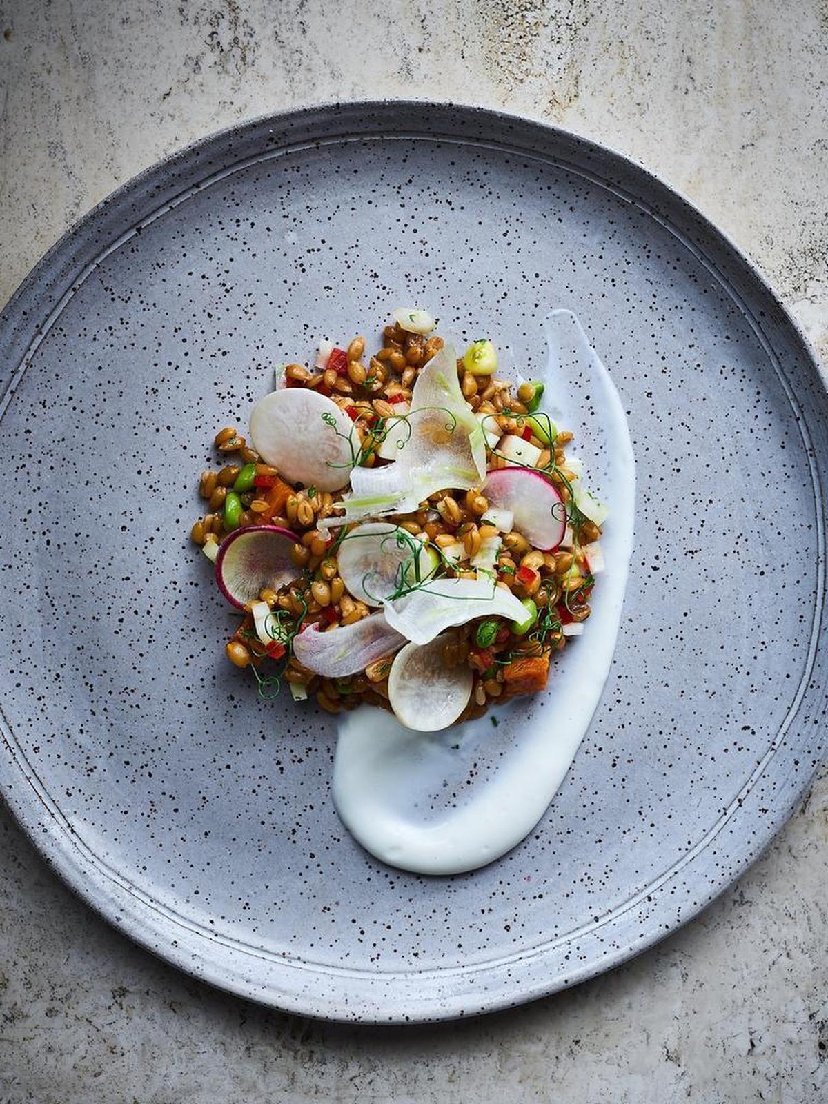 Farm & Sparrow farro salad