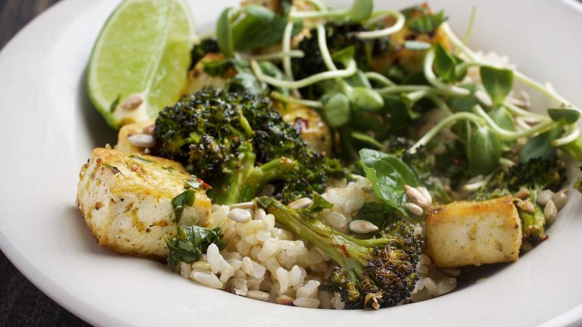Roasted Chile Lime Tofu Bowls.