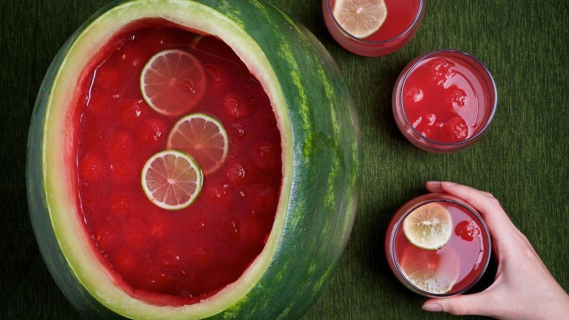 Summer Watermelon Punch is much better than just jamming a vodka bottle into your melon.