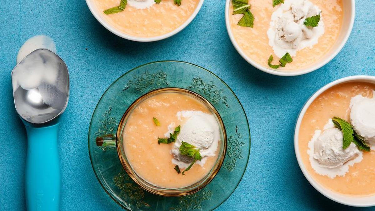 Coconut Melon Soup.
