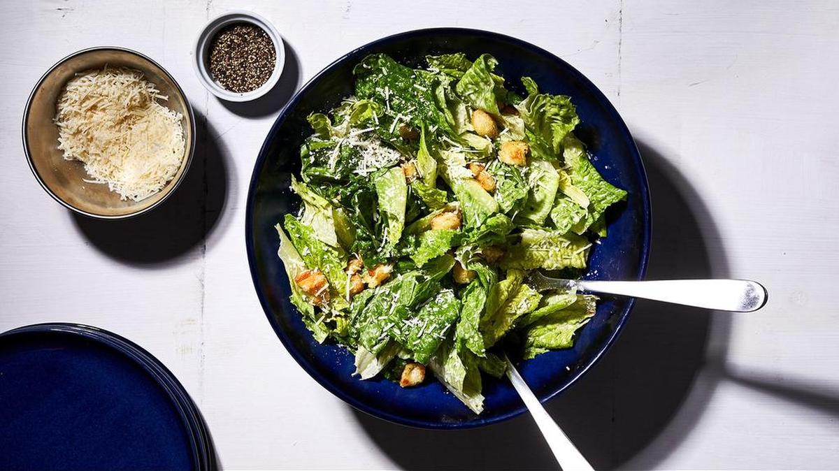 A retro Caesar Salad.