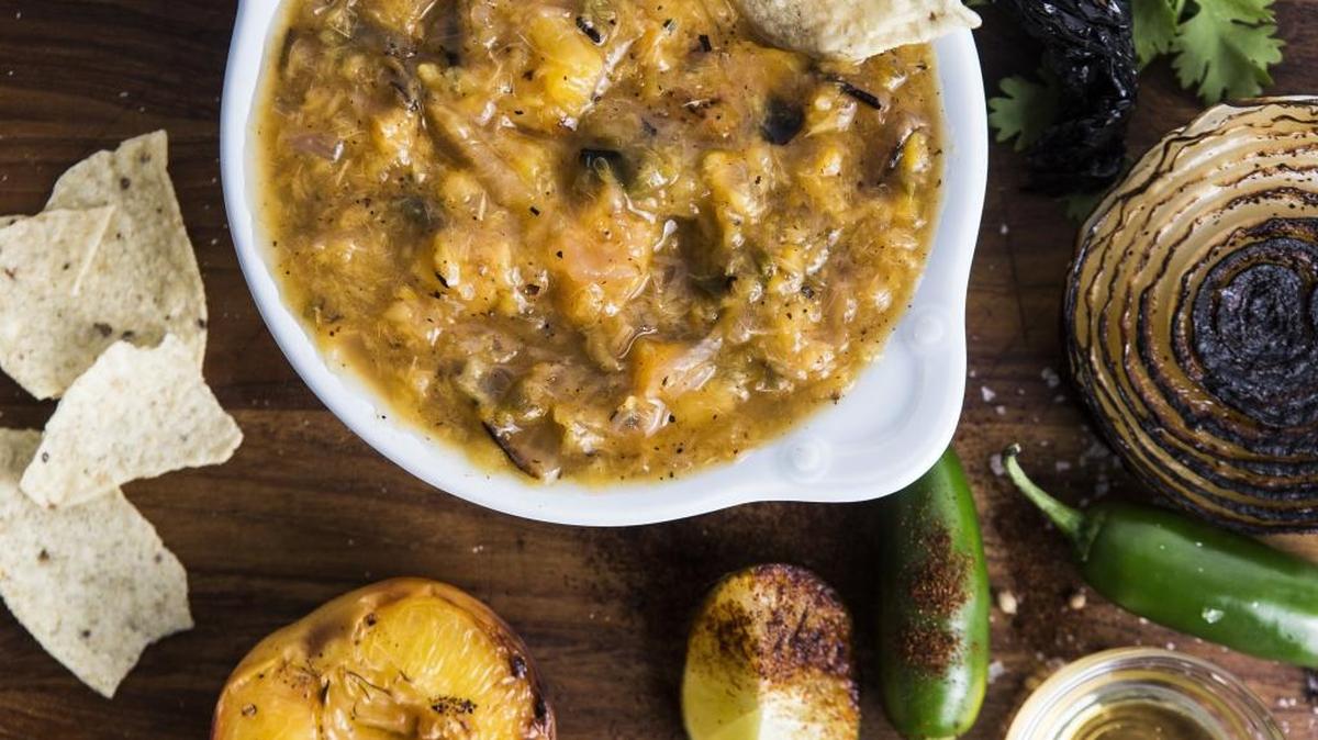 Peach and Jalapeño Salsa.