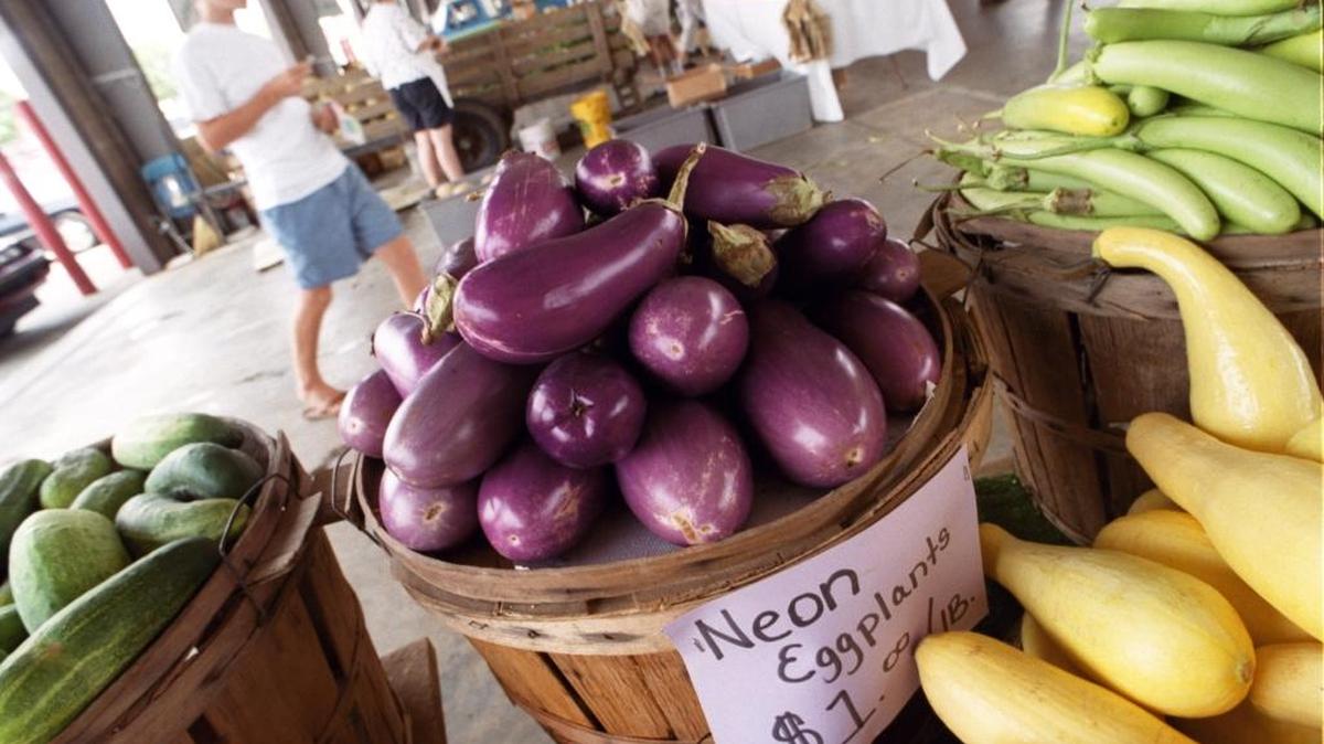 
Eggplant No. 1 stuffed a baking dish to capacity. Eggplant No. 2 covered a grill. Eggplant No. 3 went into the trash.

