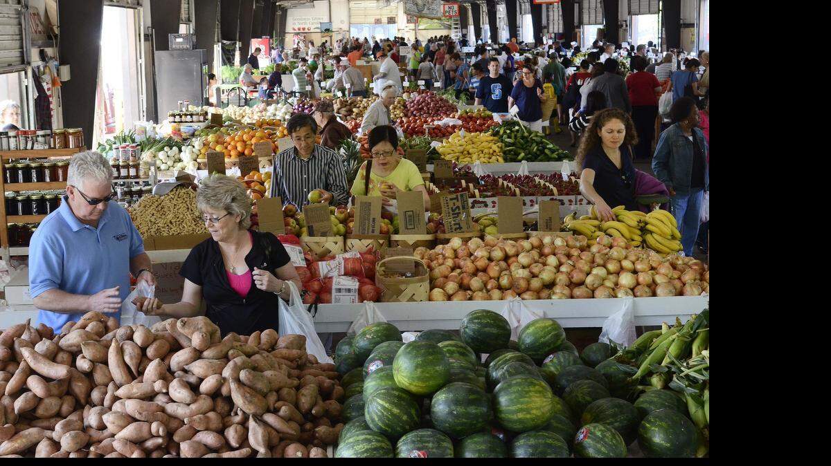
The Charlotte Regional Farmers Market, on Yorkmont Road, is open 8 a.m.-5 p.m. Tuesdays-Saturdays this month and 8 a.m.-6 p.m. Tuesdays-Saturdays and noon-6 p.m. Sundays May through August. 
