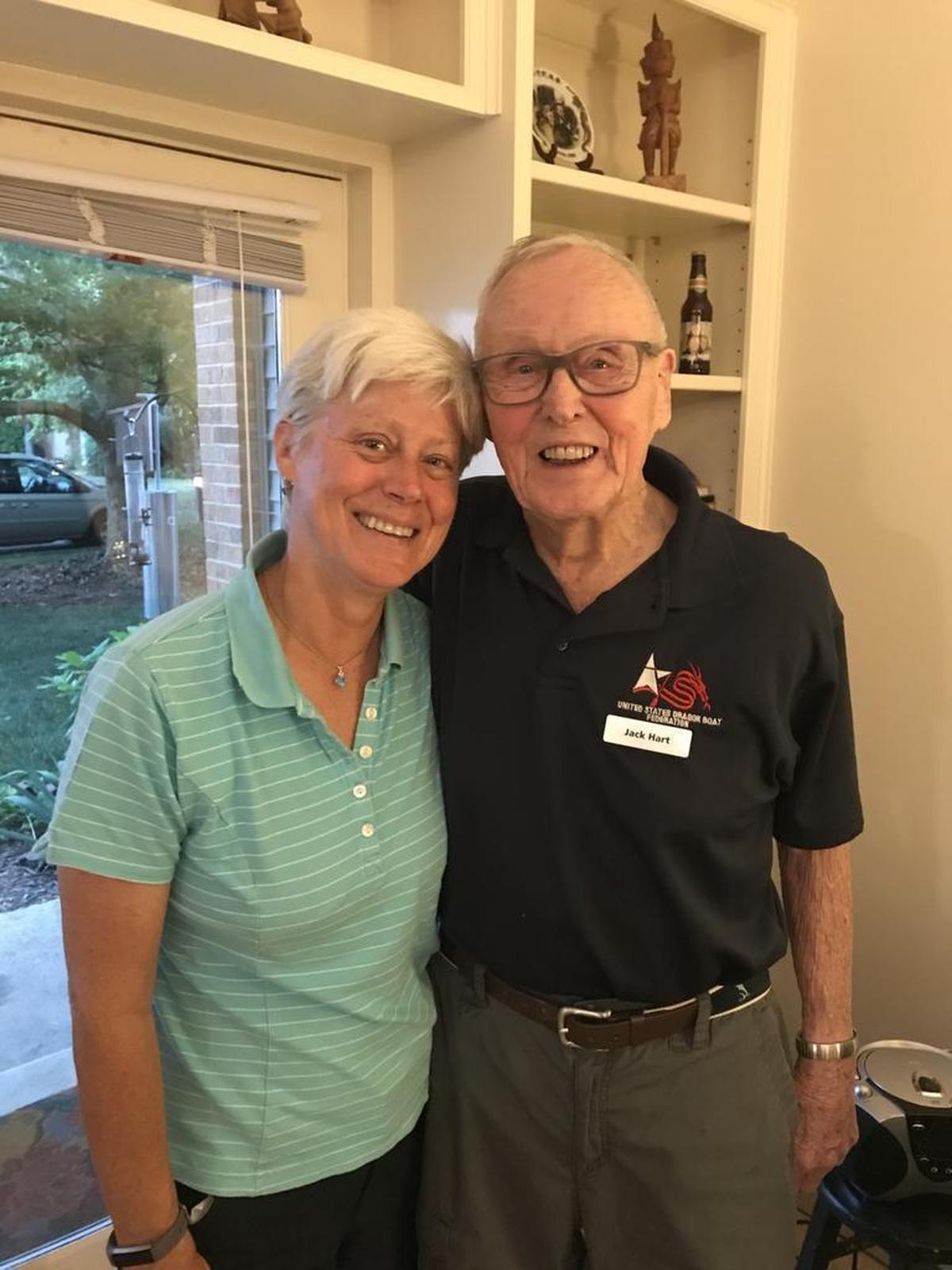 Carolyn Hart says of her father, Jack: “He’s an amazing fellow. ... I want to be just like him.”