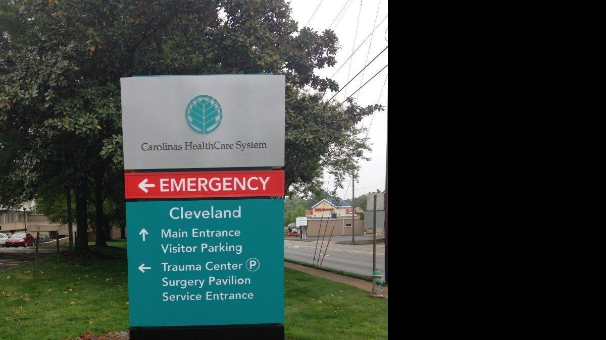 
An example of the new signs for hospitals within Carolinas HealthCare System.
