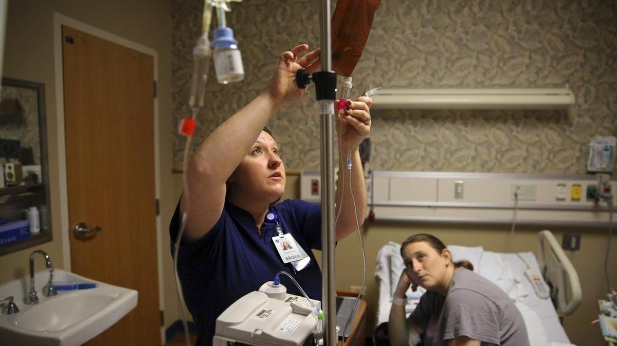 With last week’s approval by the North Carolina Board of Nursing, Northeastern University’s Charlotte campus is now taking applications for its new accelerated bachelor of science in nursing program. In this file photo, a nurse administers treatment to a patient at St. Mary’s Medical Center in Huntington, W. Va.
