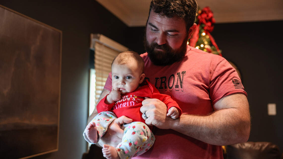 What makes this NC man’s new heart melt? His baby girl — born just days after his transplant