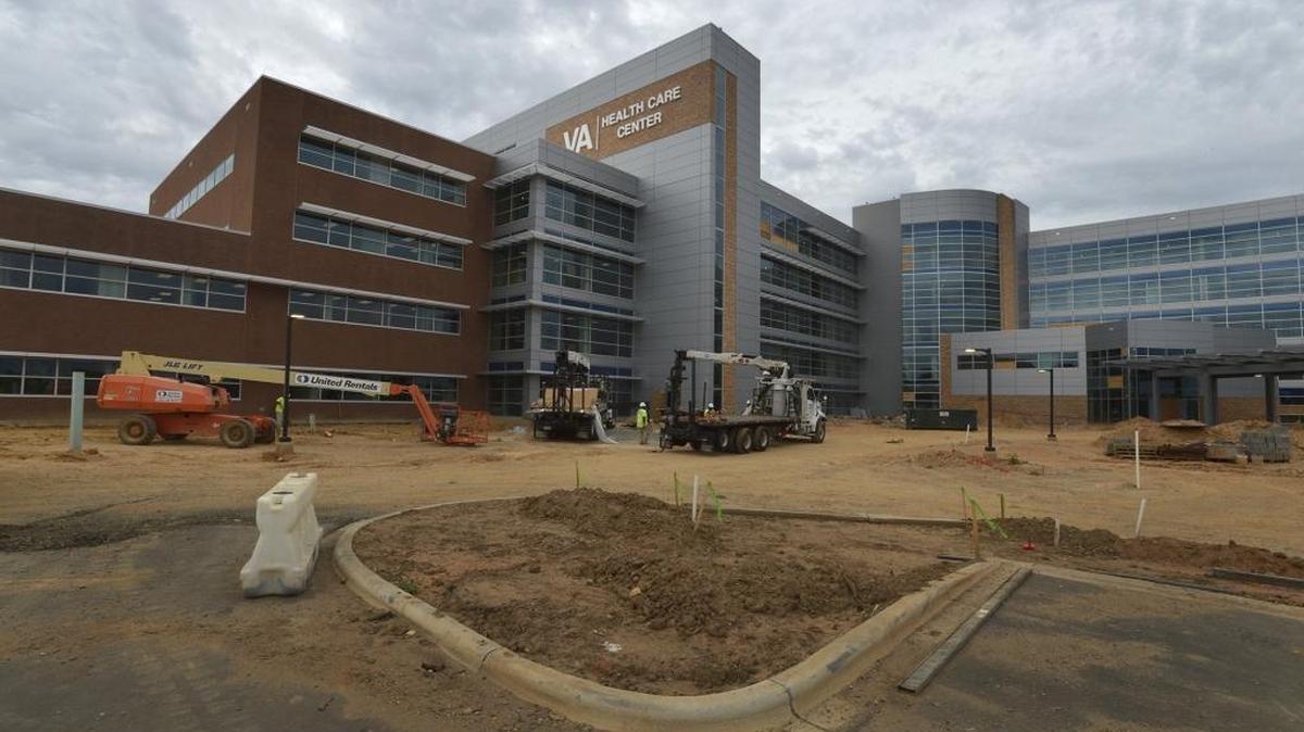 The new Charlotte VA Health Care Center is scheduled to open this spring on West Tyvola Road in Charlotte. This photo was taking in September during a media tour of the construction site.