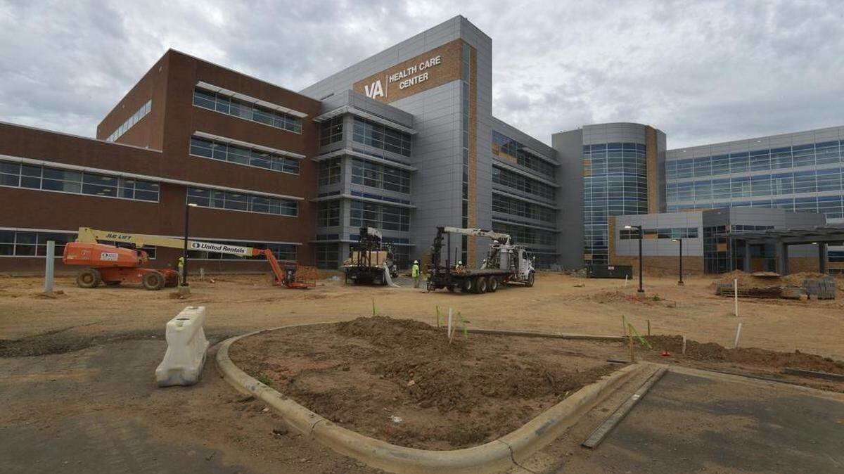 
The new Charlotte VA Health Care Center, during a media tour, Thursday.The center is scheduled to open next spring on West Tyvola Road in Charlotte.
