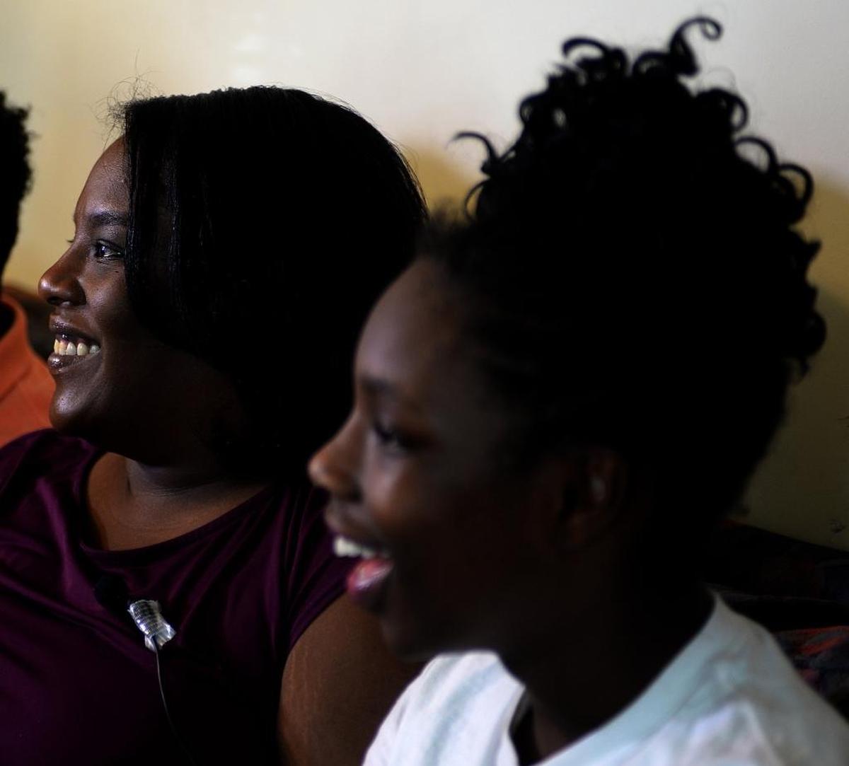 Jnelle Dean and daughter, Naima. “Even though we were (in the shelter), we were blessed not to be on the street or sleeping in the car,” Jnelle Dean says. “Just because it seems that things are hard right now, it’s always harder for someone else.”