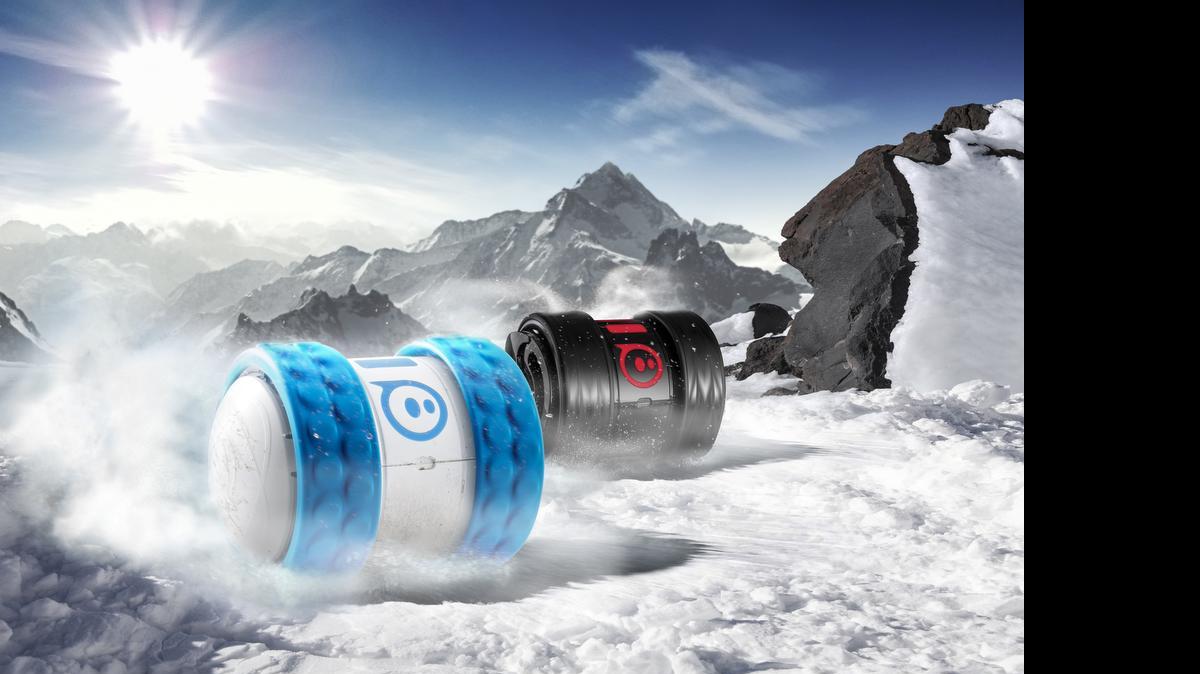 
Snow and Darkside remote-controlled robots can speed up to 25 miles per hour.
