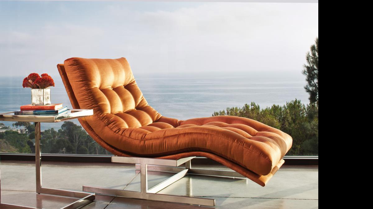 
The Hug chaise from Jessica Charles makes an ideal napping spot on the patio, but it looks equally terrific indoors – perhaps for watching TV. 



